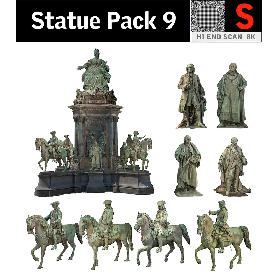 3D模型-Statue Pack 9